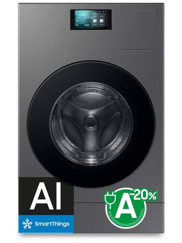 Lavasecadora Samsung WD18DB8995BZT2 - 18/11 kg, Clase A, 1000 rpm, Inox