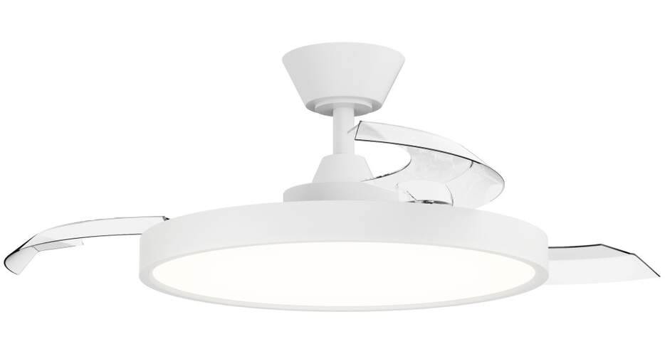 Ventilador Techo Sulion Haro M - 32 W, DC, Aspas Retr&aacute;ctiles 106 cm, Temporizador, Blanco