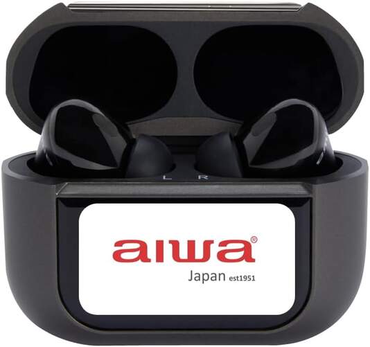 Auriculares Aiwa EBTW-350TN - BT 5.4, TWS, negro, control t&aacute;ctil, cancelaci&oacute;n de ruido