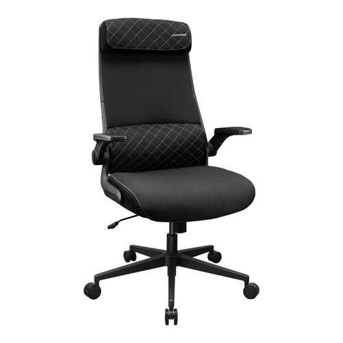 Silla Gaming Cougar Stryder Negra - Reposacabezas ancho, espuma multidensidad, reposabrazos abatible