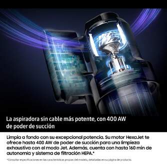 ASPI. ESCOBA SAMSUNG VS90F40DEK JET AI 25,2V AUTOV