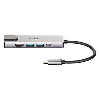 DOCK ST D-LINK DUB M520 HUB USB C HDMI/RJ45/USB3.0