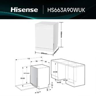 LVJ. HISENSE HS663A90WUK 7P 3%%%#170;B 44DB DSP BCO