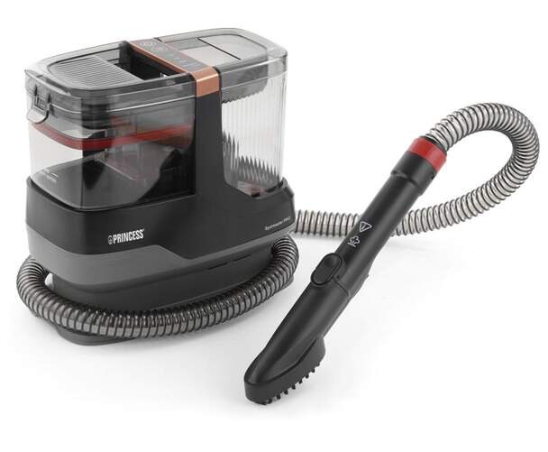 Aspirador tapicer&iacute;a Princess 332020 - Con funci&oacute;n Vapor, 1800W, dep&oacute;sito 1,2 L, seco y h&uacute;medo