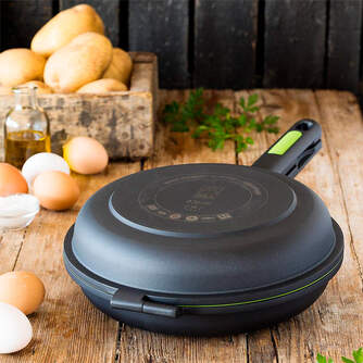 SARTEN DOBLE PARA TORTILLAS BRA DUPLA 24CM 121465