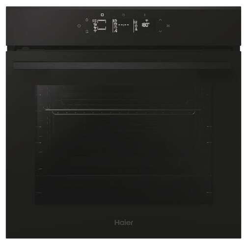 Horno Multifunción Haier H6ID46G3YTB - 78 L, Clase A++, Pirolítico, Guía Telescópica, Negro