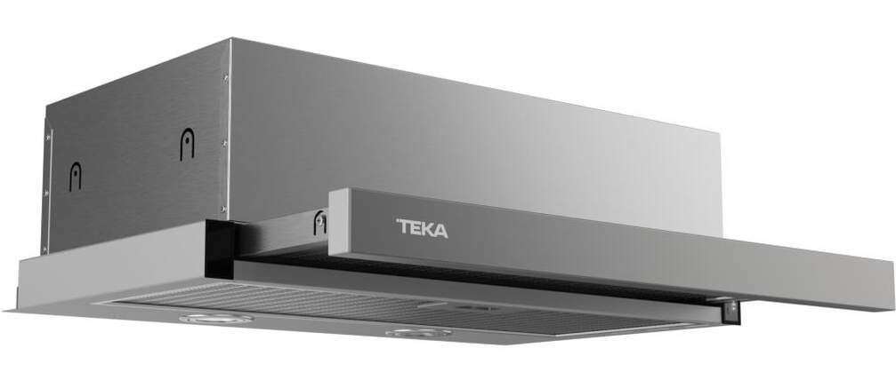 Campana Teka CNL 6415 - A, 60cm, 385 m³/h, Motor blindado doble turbina EcoPower, 3 Potencias, Inox