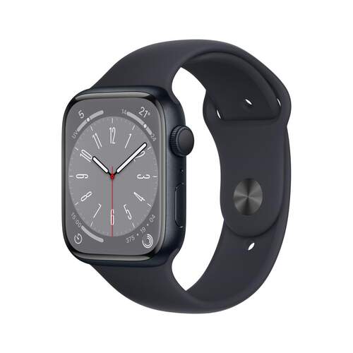 Apple Watch 8 41mm Midnight - Retina 1000 Nits, App Ox., GPS, Sensores Actividad, Chip S8, IP6X