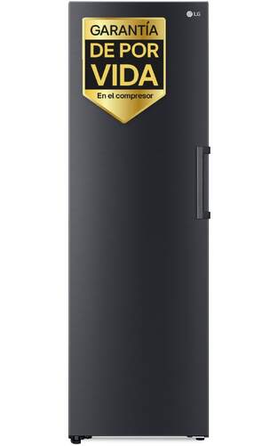 Congelador vertical LG GFM61MCCSF - 324L,186x60cm, Clase D, Total No Frost, Metal Fresh, Negro mate