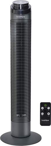 Ventilador Torre Bastilipo Varadero - 50W, 90cm, 3 Velocidades, Oscilante, Temporizador, Mando