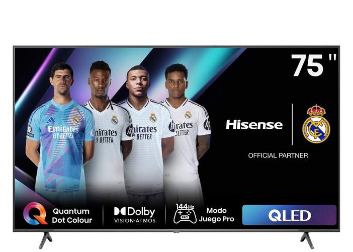 TV 75" QLED Hisense 75E7NQ PRO - 4K Ultra HD, Smart TV, 144Hz