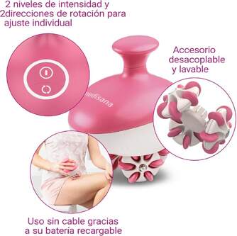 MASAJE MEDISANA AC900 ANTICELULITICO 3RODILLOS RECARGABLE