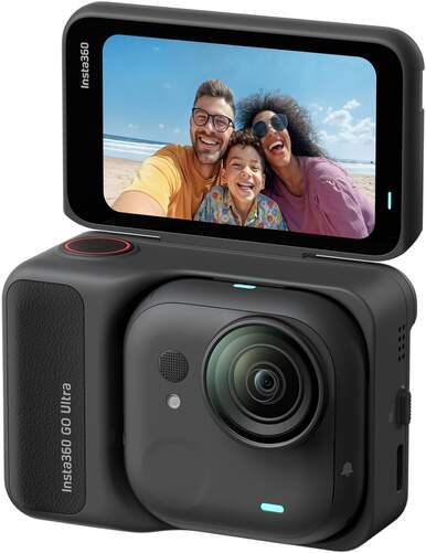 C&aacute;mara deportiva Insta360 Go Ultra - Compatible Android/iOS, 500 mAh, resoluci&oacute;n 4K, admite MicroSD