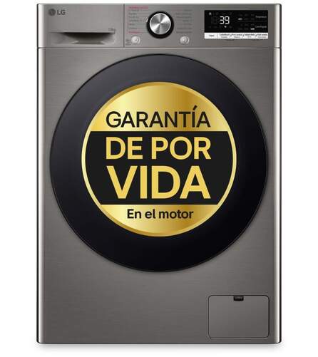 Lavadora LG F4WR7010AGS - 10 kg, Clase A, Programaci&oacute;n Diferida, 1400 rpm, Steam+, Wi-Fi, Inox