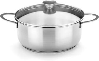 BATERIA COCINA BRA ANCORA 5 PIEZAS TAPA CRISTAL