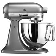Robot Cocina KitchenAid 5KSM125ECU Artisan Plata - 300W, 4.8L, Cabezal inclinable, 10 velocidades