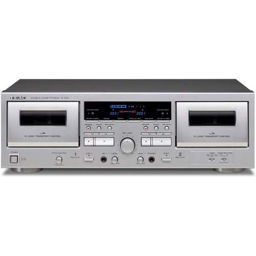 Reproductor de cassette TEAC V-1200-S - Doble pletina, veloc. cinta 4,8 cm/s, control velocidad 12%