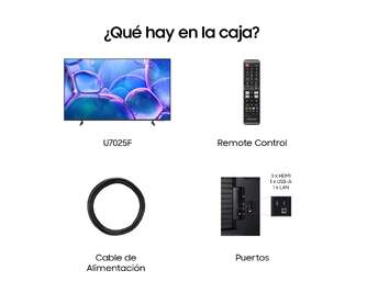 TV SAMSUNG 50%%%quot; TU50U7025F CRYSTAL UHD SMART TV BT