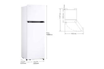 FRI. LG GTBV20SWZJD 168x55 2P NF BLANCO