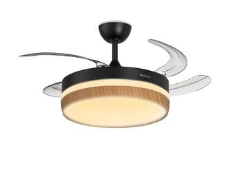 VENTILADOR TECHO RET ARTICA AVTECHR72NM NGR MD 72W