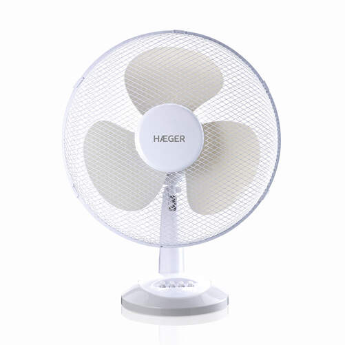 Ventilador de sobremesa HaegerTable Wind - 45W, 40cm, 3 velocidades, oscilante