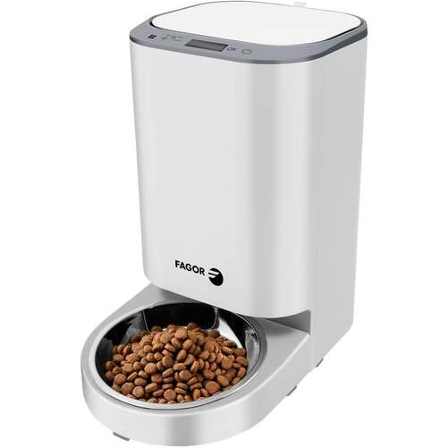 Comedero mascotas Fagor Mealmate One - 4 L, distrbuci&oacute;n autom&aacute;tica antiatascos, bater&iacute;a emergencia
