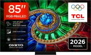 TV TCL 85" RGB MiniLED 85RM7L - 4K Ultra HD, Google TV, 144 Hz, Altavoces 40W, HDR10+