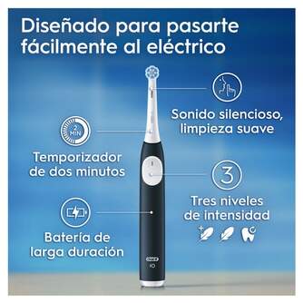 DENTAL ORALB IO2 NEGRO FUNDA 2 RECAMBIOS