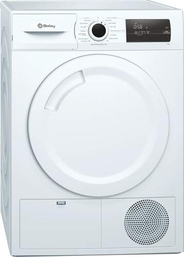 Secadora Bomba Calor Balay 3SB287B - Clase A+, 8 kg, sensor humedad, display LED, fin diferido 24h