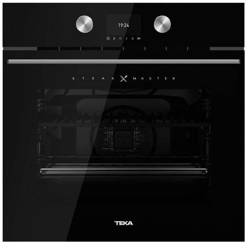 Horno Teka SteakMaster - Pirolítico, HydroClean PRO, 12 Funciones, 20 progr. Automaticos, Negro