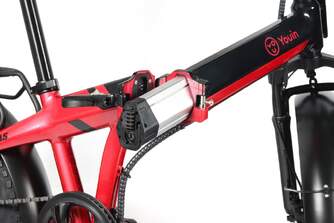BICICLETA ELECTRICA YOUIN BK1650R DALLAS ROJO/NEGR