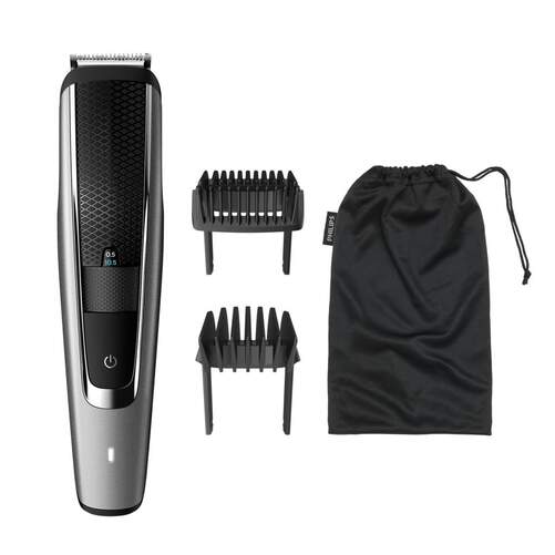 Barbero Philips BT5502/15 Beardtrimmer - Batería 90min, 40 Longitudes Corte, AutoAfilables