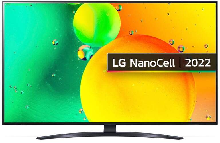 TV 43" Nanocell LG 43NANO766QA - 4K, Smart TV webOS22, ThinQ, A5 Gen 5, Dolby Digital 20W, Gaming