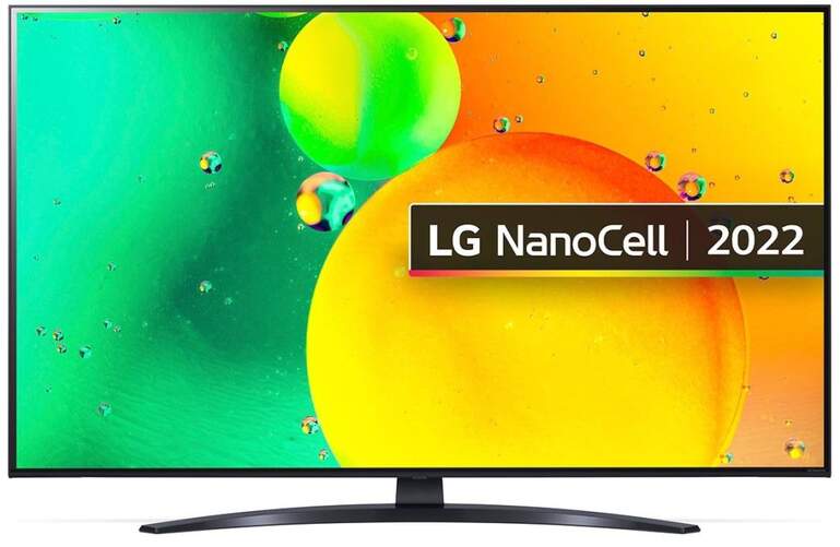 TV 43" Nanocell LG 43NANO766QA - 4K, Smart TV webOS22, ThinQ, A5 Gen 5, Dolby Digital 20W, Gaming