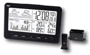 Estación Meteorológica Sami LD-9815 - Alarma, luz LED, Temperatura interior y exterior, negro
