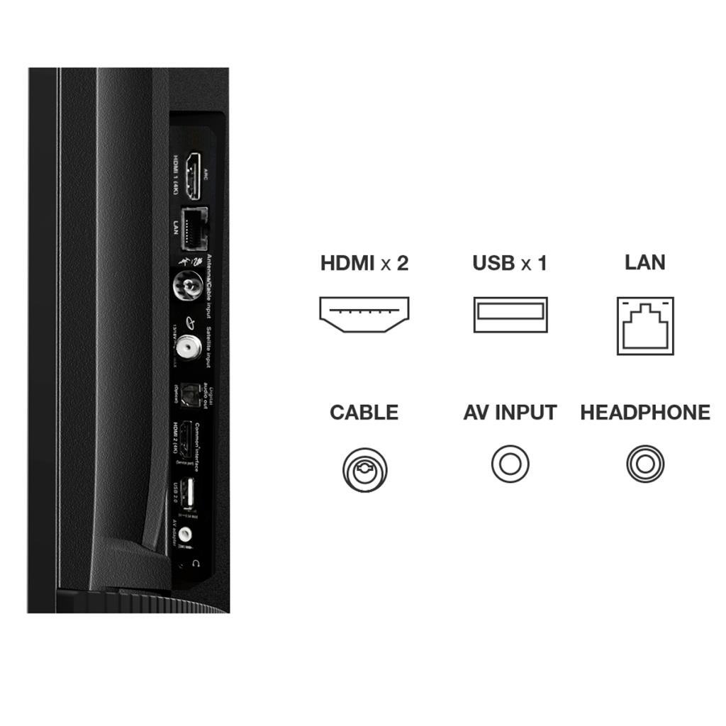 TV 43" TCL 43P615 | 4K UHD, LED, Smart TV Android, HDR