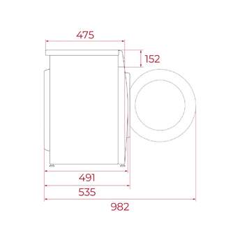 LVD. TEKA WMK40840SS 8K 1400R DSP INOX 113910019