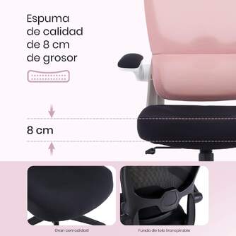 SILLA DE OFICINA WOXTER ERGO PINK  
