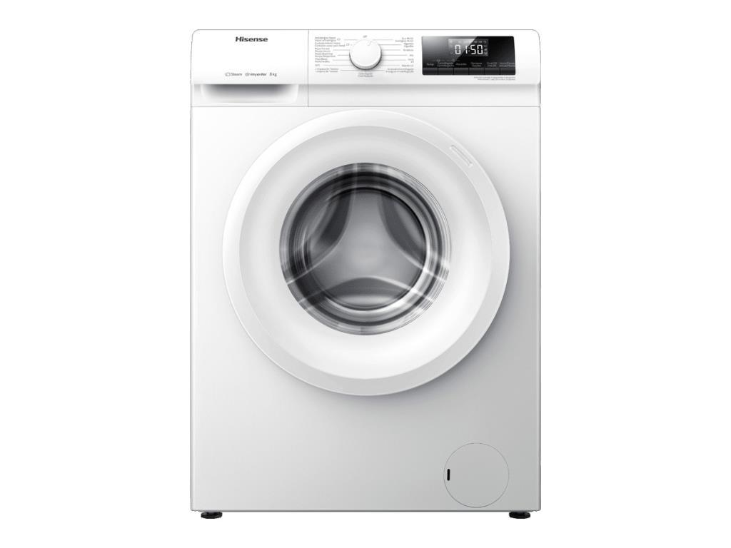 Lavadora Hisense WFQP801419VM - Clase A, 8kg