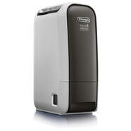 Deshumidificador DeLonghi DNS65 - Capacidad de deshumidificación de 6 L, blanco y negro