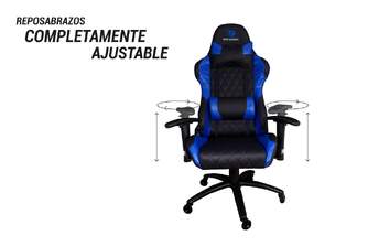 SILLA DEEP GAMING COMMAND II NEGRA/AZUL