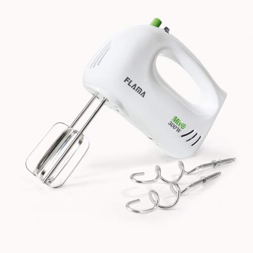 Batidora amasadora Flama 1405FL - 300 W, 5 velocidades, funci&oacute;n turbo
