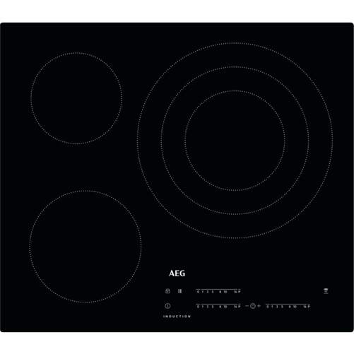 Placa Inducción AEG IKB63401CB - 3 Zonas, 32 cm, Slider, Negro