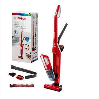 Bosch BBH3ZOO25 - Aspirador de Escoba 2 en 1 Easy Clean Rojo -  Lacasadelelectrodomestico.com
