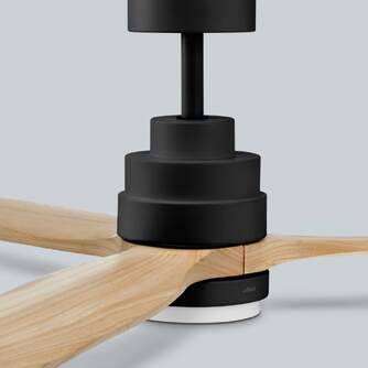 VENTILADOR TECHO UFESA NEPAL NEGRO/HAYA 132CM LED