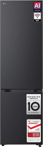 Frigor&iacute;fico Combi LG GBBS726AEV - 203 x 60 cm, Clase A, Negro, MetalFresh, 375 litros