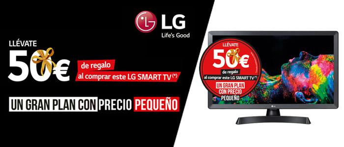 Compra un Smart TV de pequeña pulgada y llévate de regalo de 50€