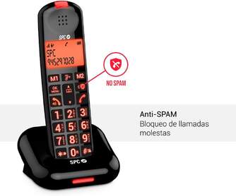 TELEFONO DECT SPC 7612N COMFORT KAIRO NEGRO