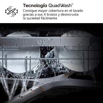 LVJ. LG DF142FV 5P QUADWASH 45DB INOX