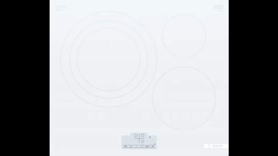 Placa Inducci&oacute;n Bosch PID612BB1E - 3 Zonas, 7400 W, Blanco